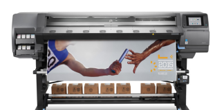 Il plotter HP Latex 370 fa il suo debutto europeo a Bari Il plotter HP Latex 370.