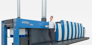 In anteprima a drupa la macchina a cinque colori con verniciatura ed essiccazione UV LED Al drupa, la nuova Rapida 75 PRO produrrà nella versione a cinque colori con verniciatura ed essiccazione UV LED.