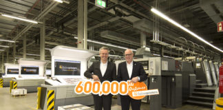 Onlineprinters conta ormai 600.000 clienti nel mondo A sinistra Michael Fries, CEO di Onlineprinters, con Rainer Hundsdörfer, Direttore Generale di Heidelberger.