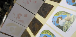 L’avventura xilografica di Acsg: Angelo con liuto