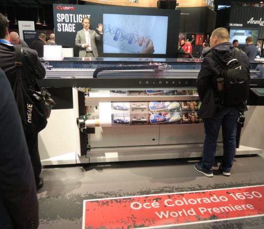 Canon: a Fespa 2019 la nuova Colorado 1650