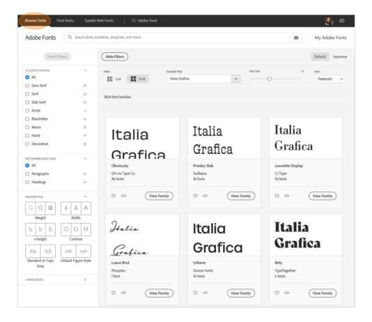 Come utilizzare al meglio i Font Pack della Creative Cloud