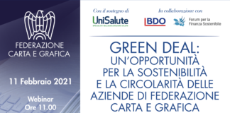 Green Deal, un’opportunità per la sostenibilità e la circolarità della filiera della carta e della grafica