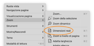 Come fare in modo che il comando Dimensioni Reali funzioni